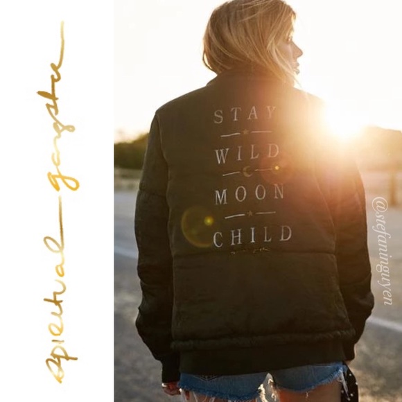 Spiritual Gangster Jackets & Blazers - 🌜Spiritual Gangster Stay Wild Moon Child Jacket